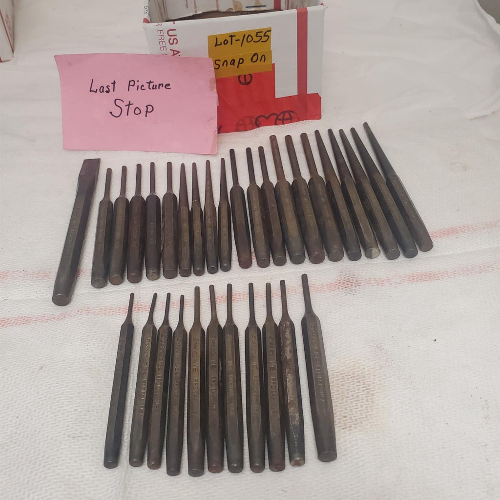 Lot of 32 Assorted  Snap on Punch and Chisel Alignment Tool Set LOT-1055