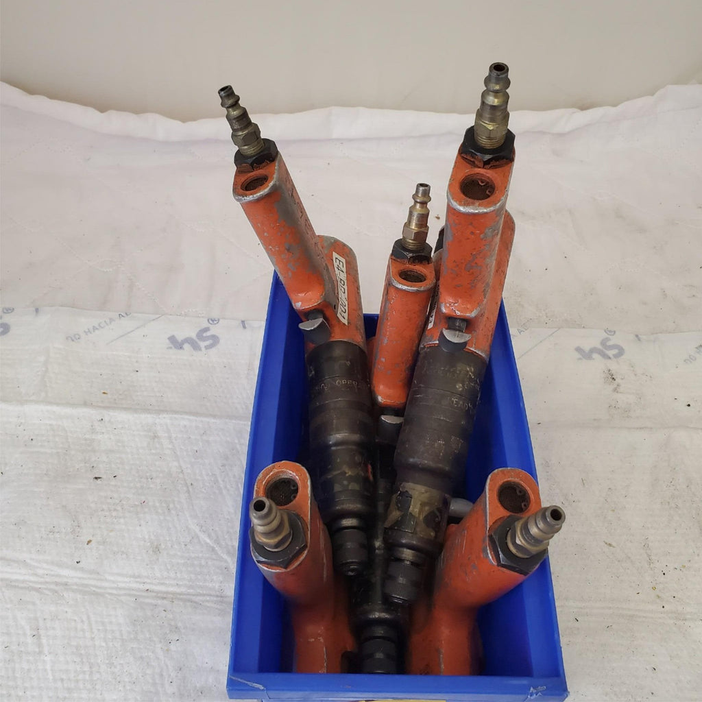Lot of 5 Cleco E4BR-001/002/AF1BR-04 Series Pistol Grip Pneumatic Nut Runner #62