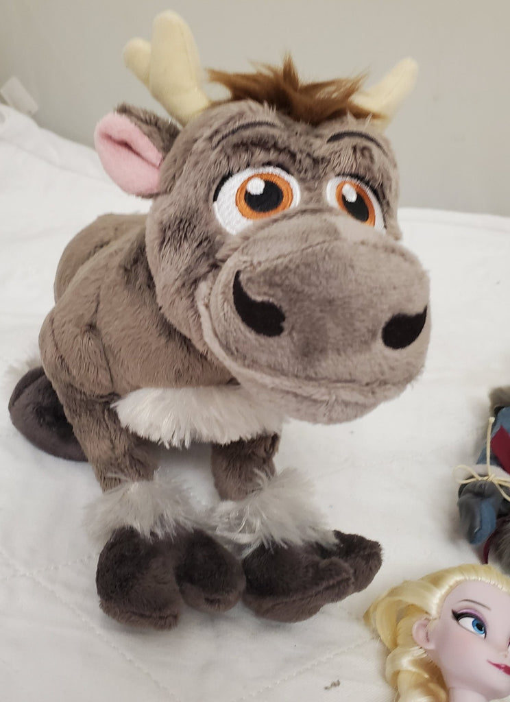Disney Frozen Sven Anna Prince Hans Plush Reindeer Stuffed Animal & Olaf Figures