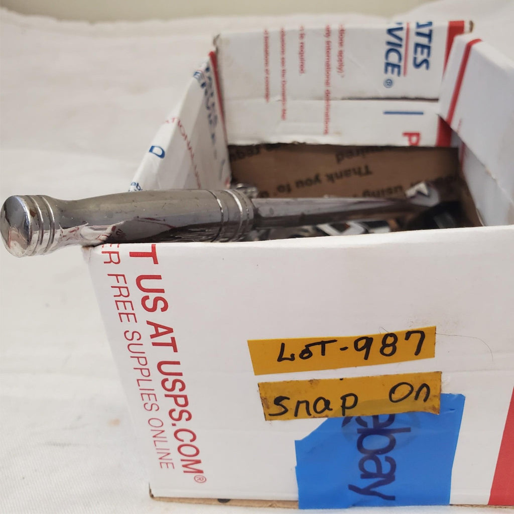 Lot of 19 Assorted Snap on Crowsfoot Wrench Chrome Socket Extension set LOT-987