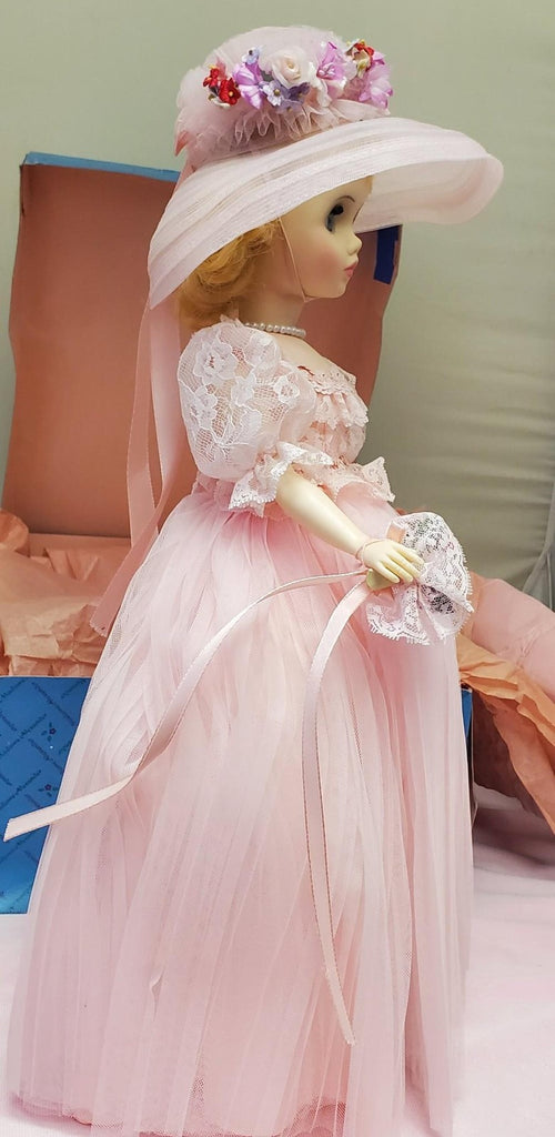 Madame Alexander #1655 Elise Bridesmaid Doll with Box & Stand
