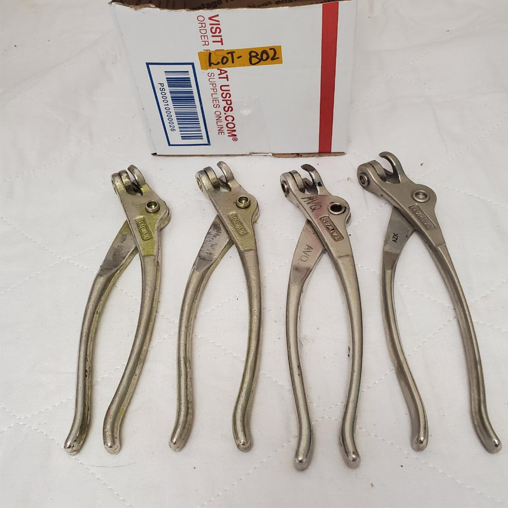 Lot of 4 Assorted USATCO Sheet Metal Fastener Pliers Set LOT-802