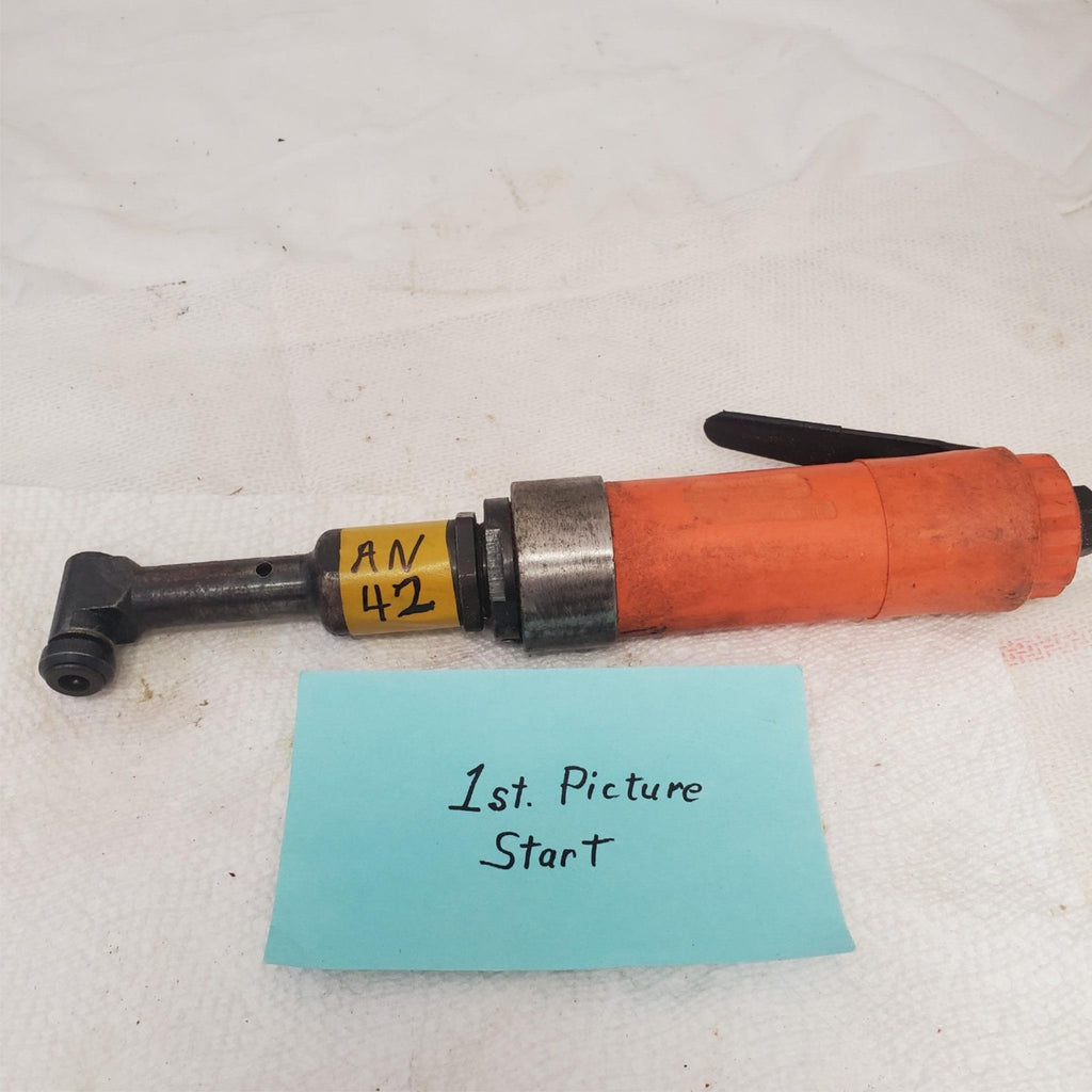 Heavy-Duty Tool Pneumatic 90 Degree Drill Aircraft Air Tool Orange AN-42