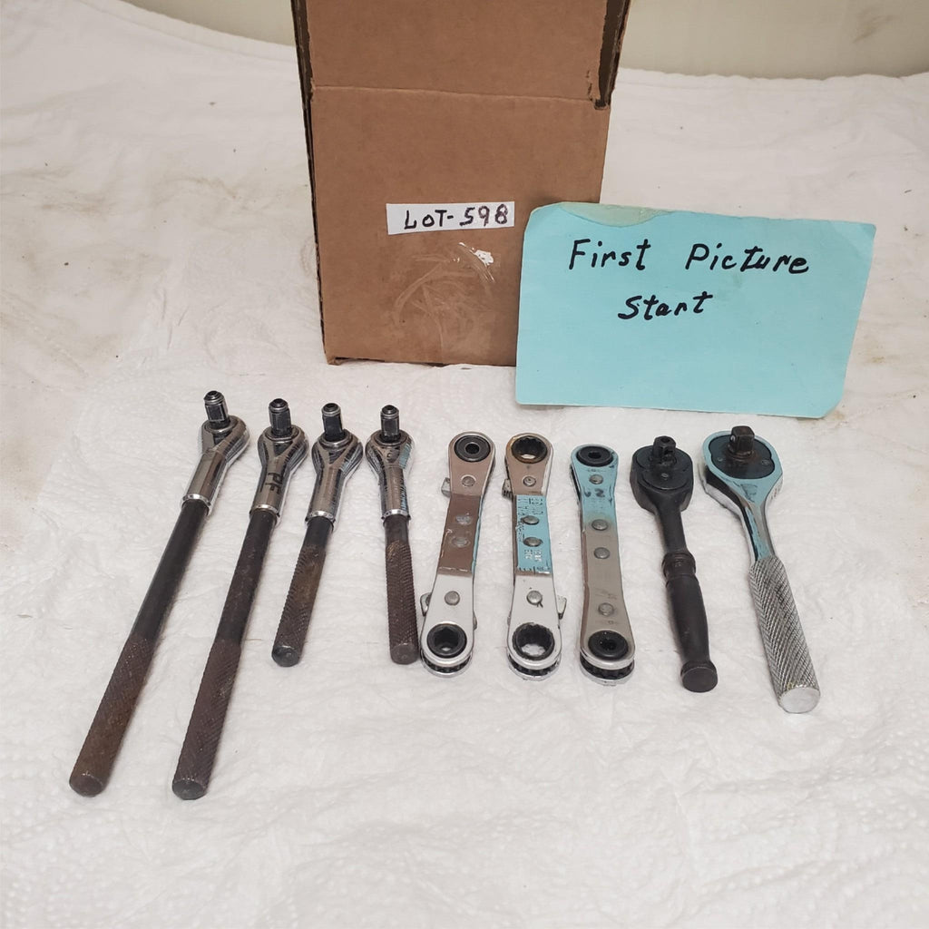 Lot of 9 Assorted Snap On Proto Craftsman Ratchet Wrenches LOT-598