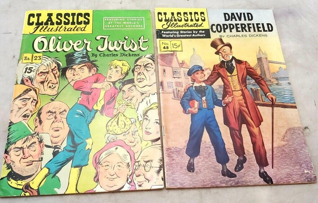 Classics Illustrated Oliver Twist and David Copperfield by Charles Dickens