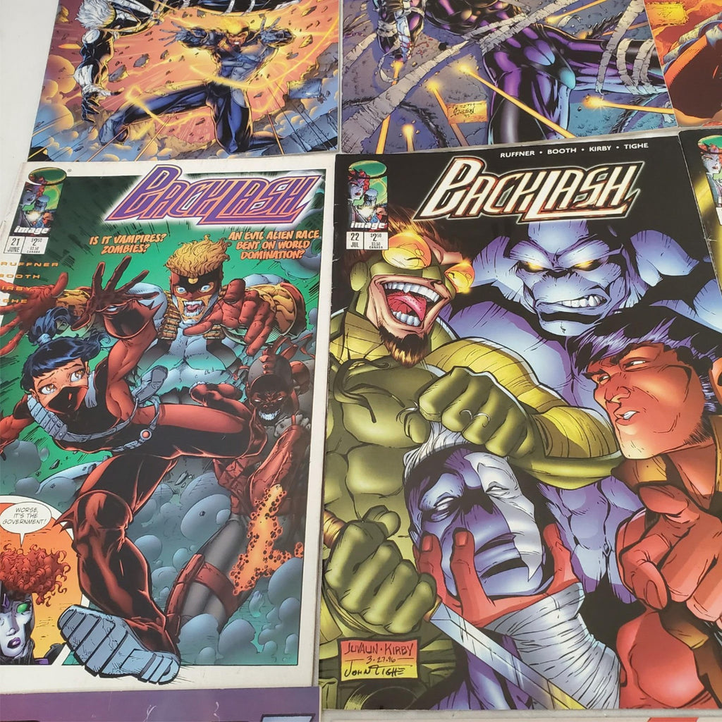 Lot of 12 Backlash Brigade Marvel Archer & Armstrong Comic Books #18