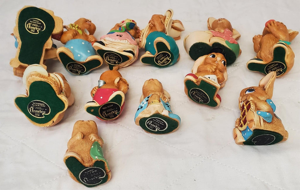 Lot of 12 Pendelfin Hand Painted and Made in England Figurines