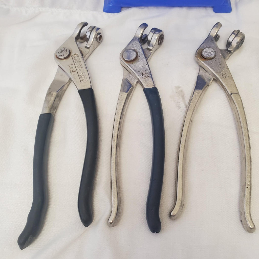 Lot of 4 Pliers Aviation Tool Sheet Metal Aircraft Fastener LOT-64