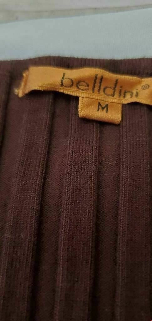 Belldini Women Knit Sleeveless Stretch Ribbed Pullover Scoop Sweater Size M