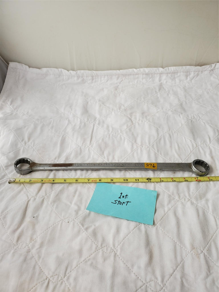 PROTO 1 1/8 - 1 1/16 No.1150 Double-Ended Ring Wrench Tool LOT 276
