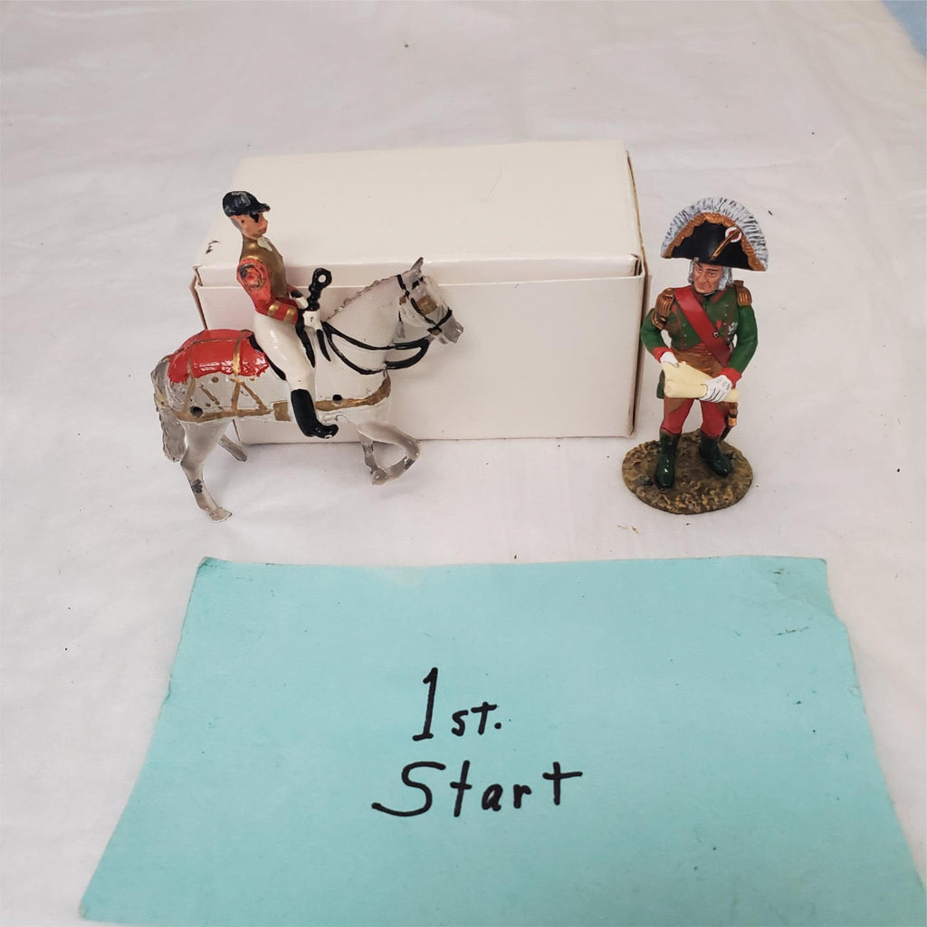 Napoleonic Guards on Horseback Lead Metal Toy Soldier