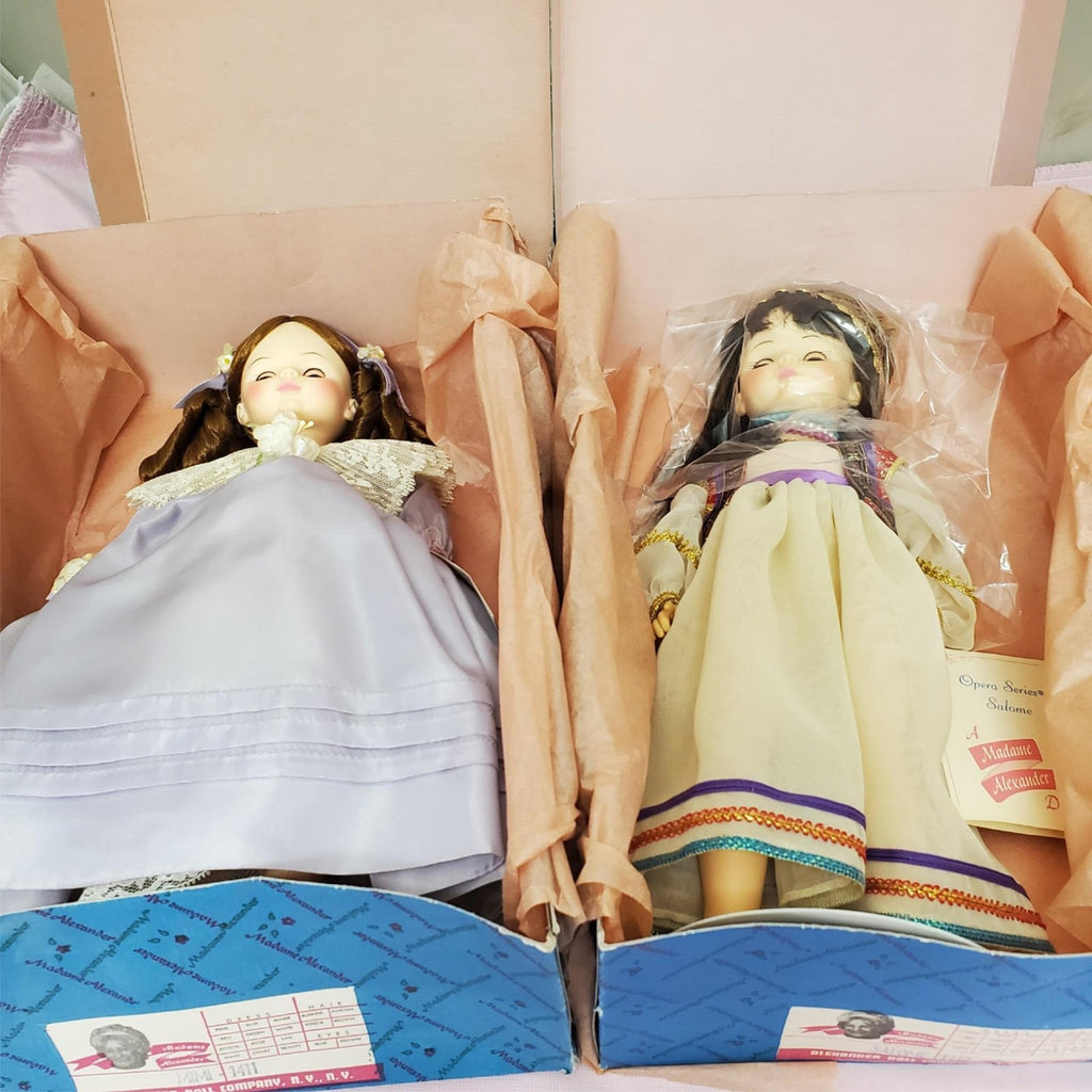 Madame Alexander #1411 Mimi #1412 Salome Opera Series Dolls Set with Box