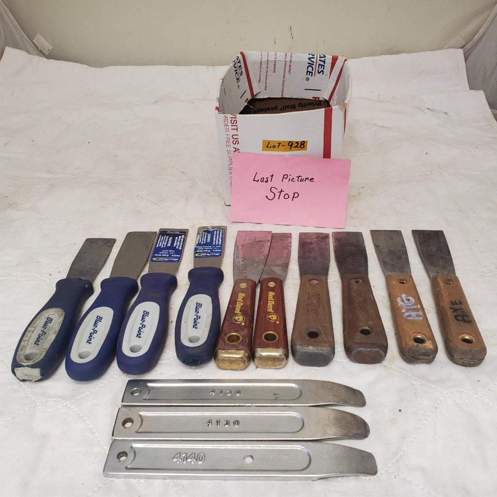 Lot of 13 Putty Knife Knives Gasket Scraper & Skin Wedge LOT-928