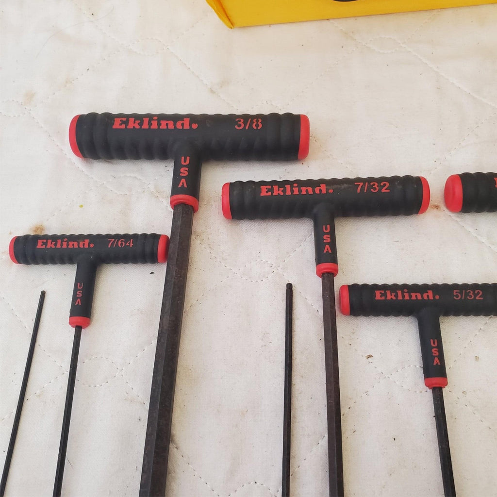 Eklind Tool Power T-Handle Hex T-Key Allen Wrenches Lot 551