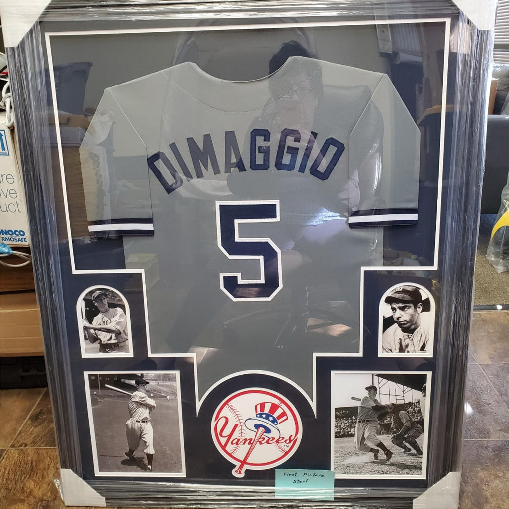 Joe Dimaggio Framed Yankees Jersey