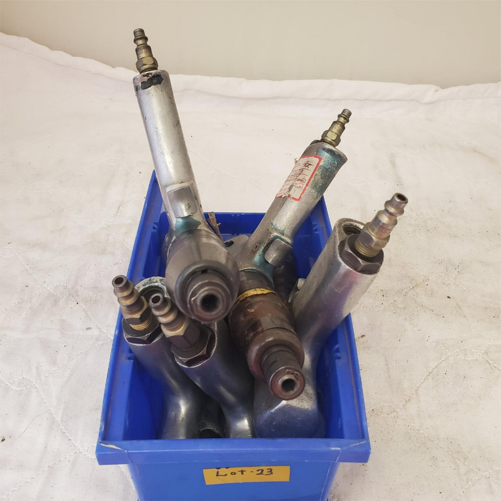 Lot of 5 Cleco Pneumatic Pistol Grip 1/4" Screwdriver/Nutrunner Air Tools Lot-23