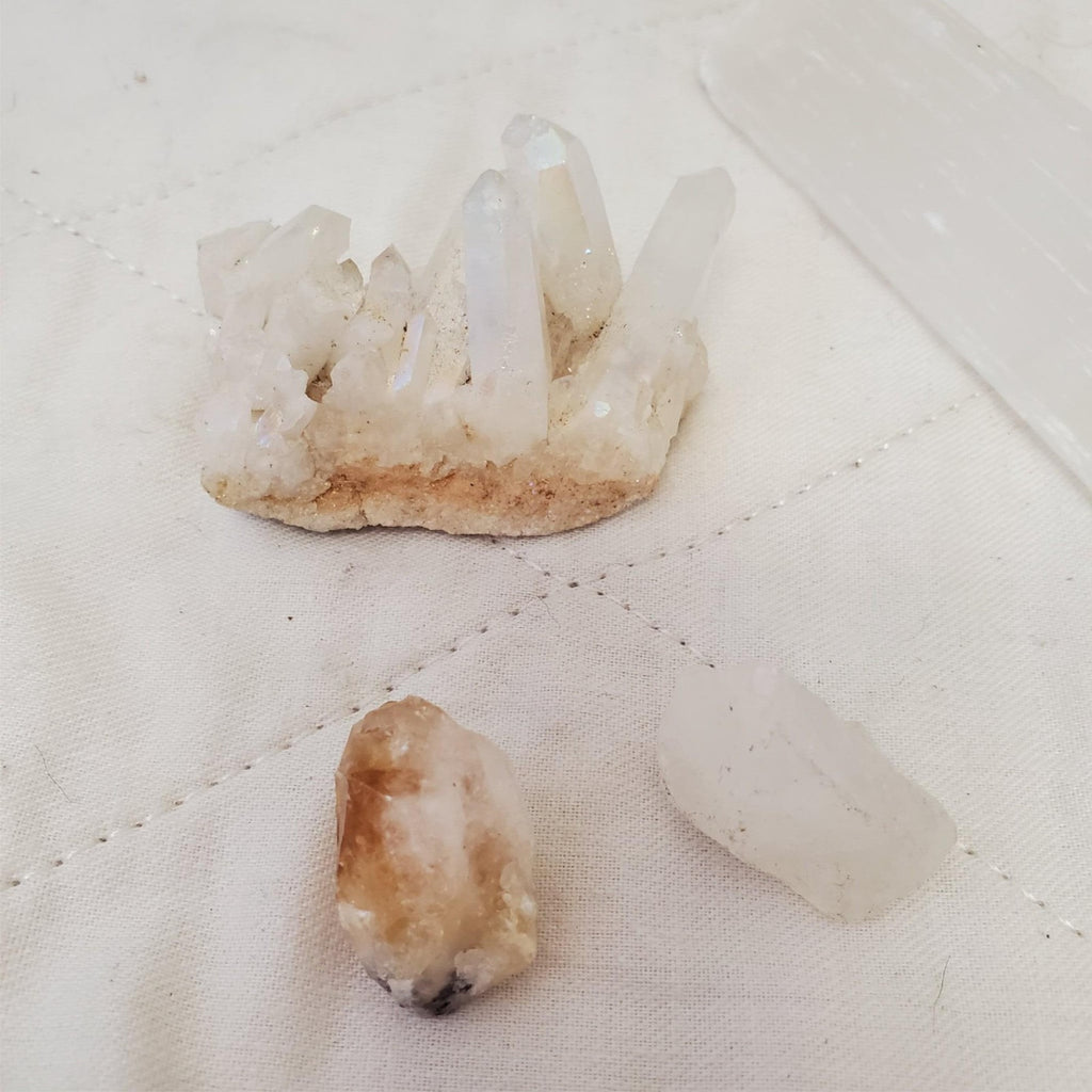Natural Healing Stones White Crystal Quartz Crystal Cluster Energy Ornaments