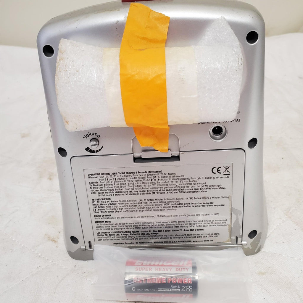 Cooper Atkins TFS4-0-8 Timer Large 4 Multi Station LOT 515