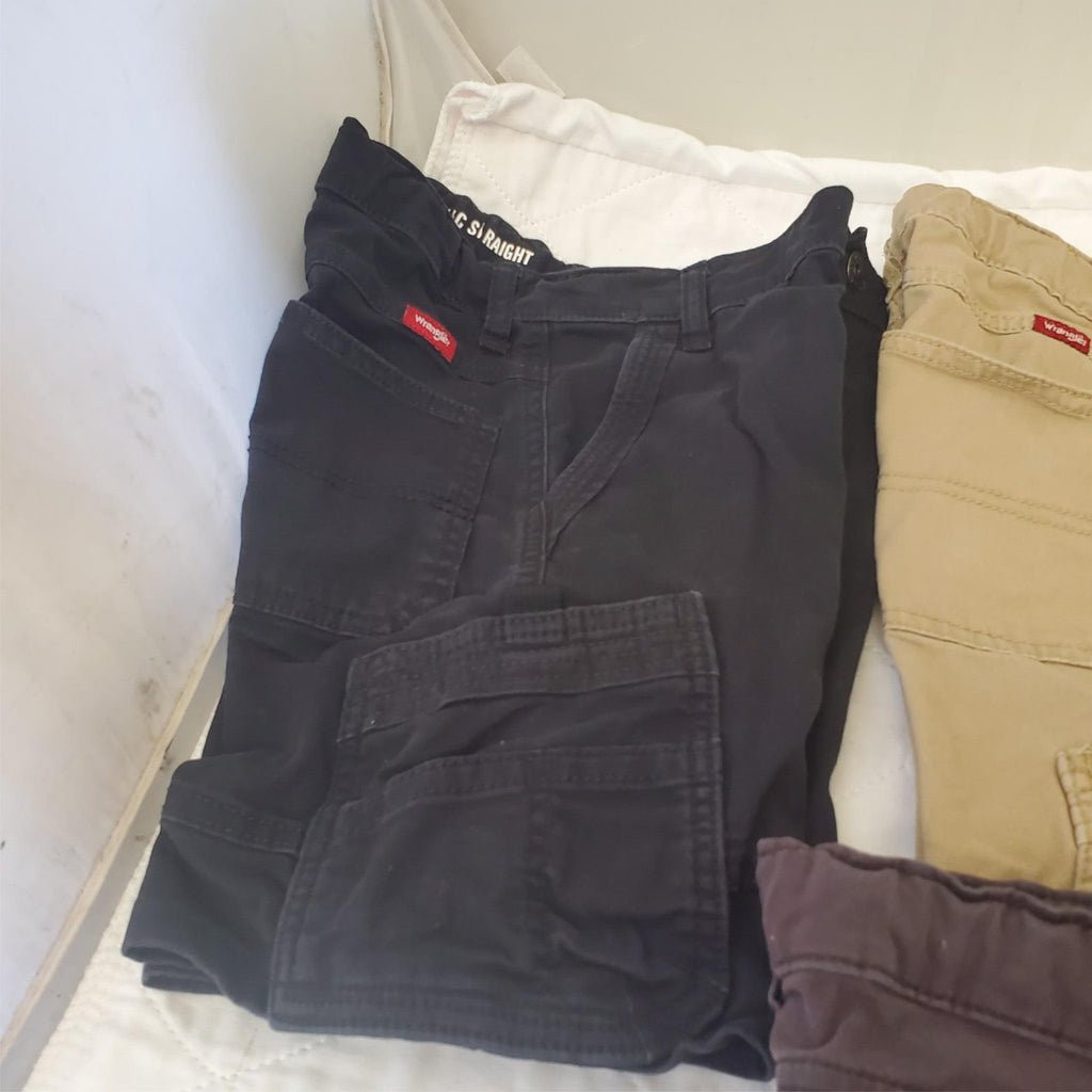 Lot of 5 Wrangler Boys Cargo Bermuda Shorts Size 12, 10