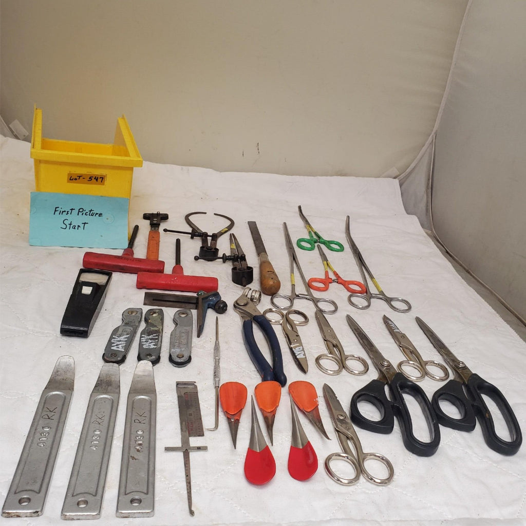 Mixed Lot Precision Hand Tools Scissors Forceps Caliper Pliers Scrapers LOT-547