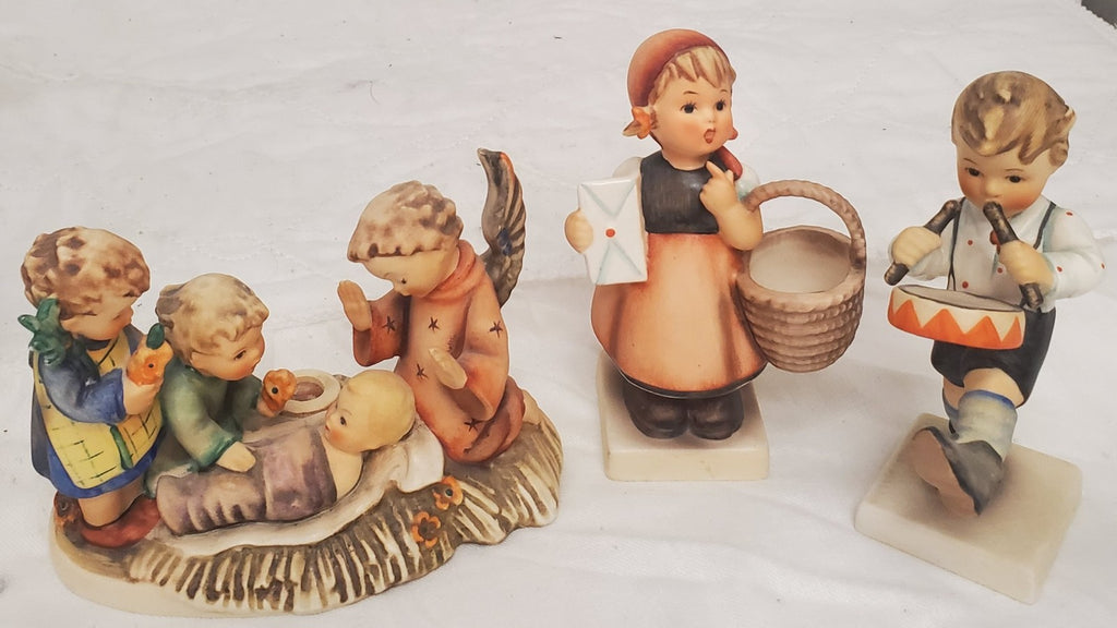 Lot of 12 Vintage Hummel Hand-Painted Ceramic Child Figurines
