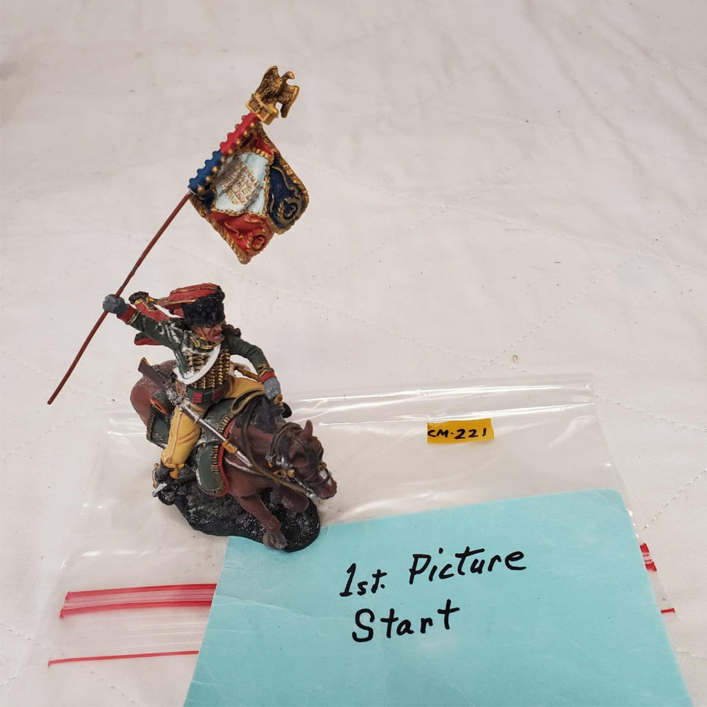 The Collector's Showcase Hand Painted Metal Toy Soldier Chasseur Cheval CM-221