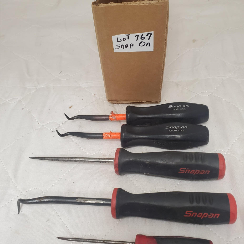 Lot of 6 Snap-On Grip Cabinet Awl and Hook Tools Set LOT-767