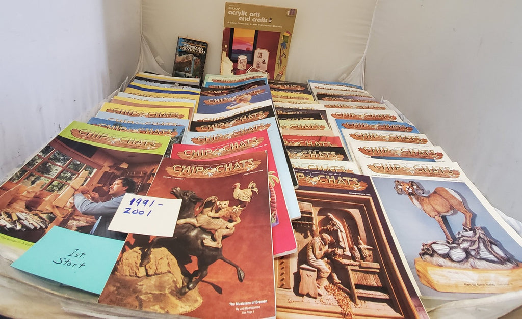 Enjoy Acrylic Art and Crafts Books & Lot Chip Chats Magazines