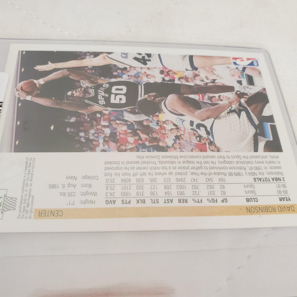1991 David Robinson Spurs #324 Upper Deck Basketball Card