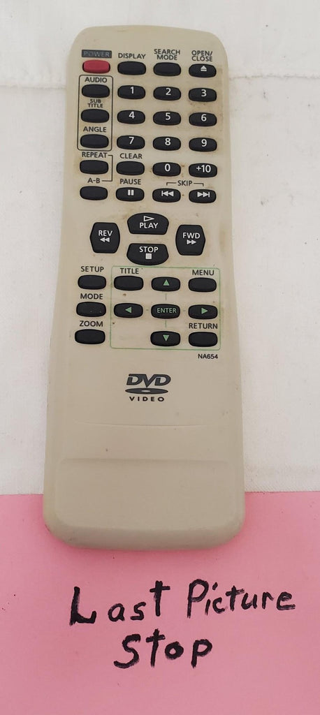 DVD NA654 Video Remote Control