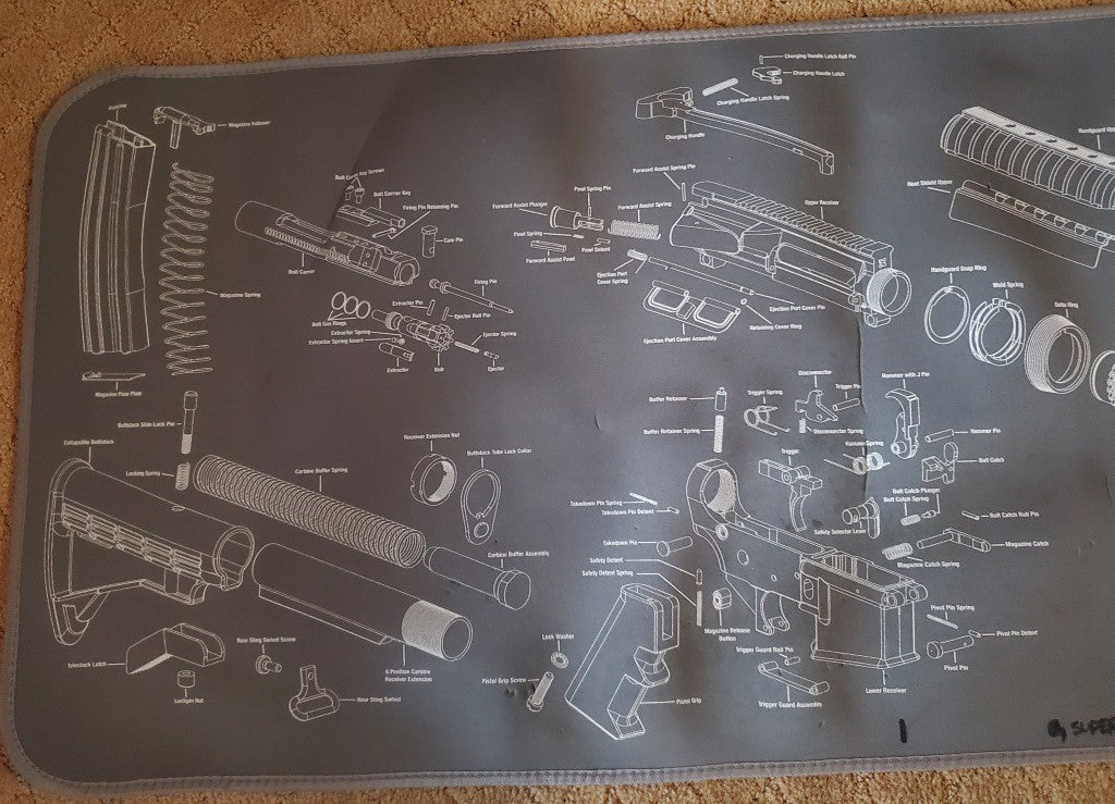 Wheeler Engineering Gun Cleaning Rubber Mat
