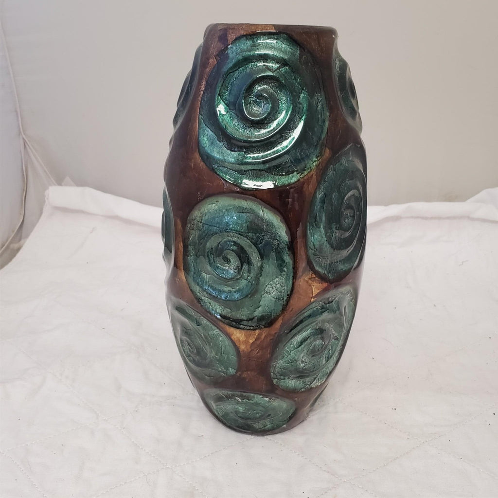 14" Heather Ann Creations Tinsley Foiled & Lacquered Table Vase
