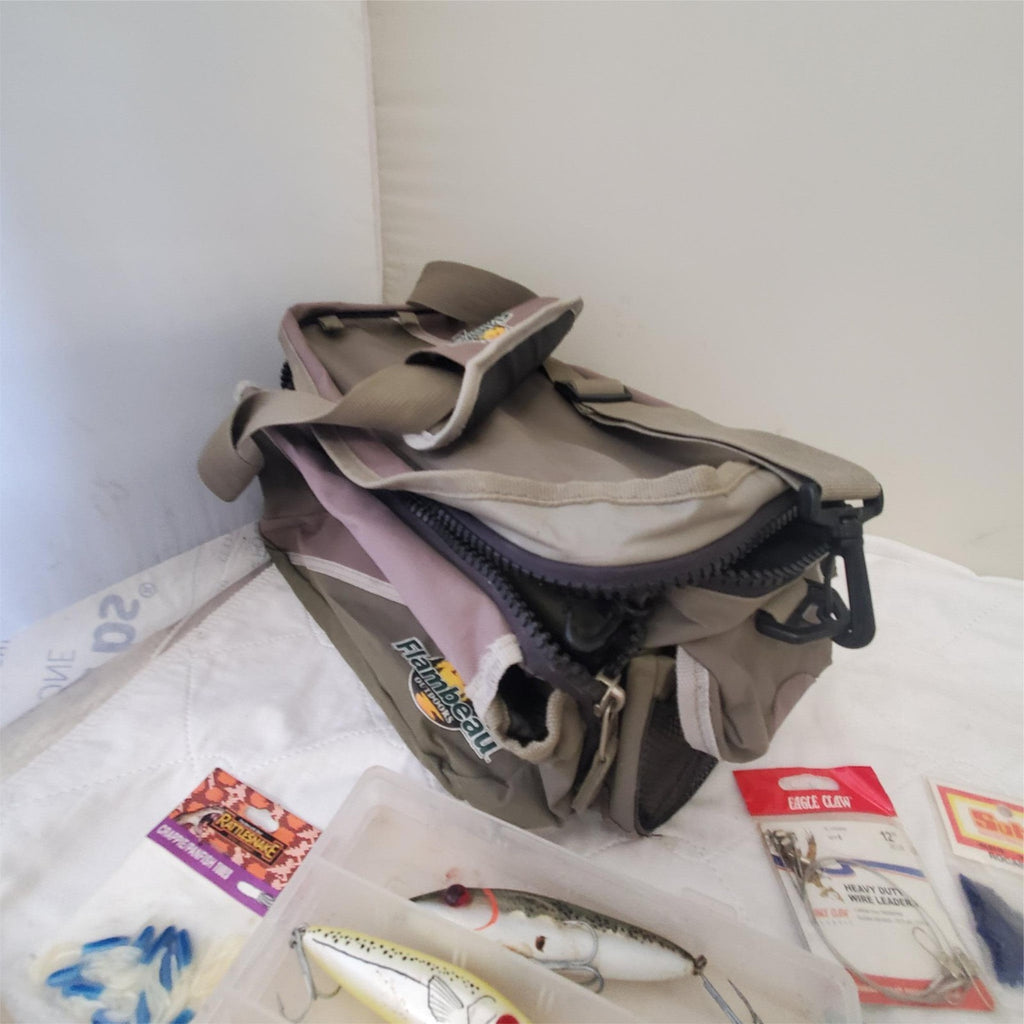 Flambeau Outdoors Systems Tackle Bag With Lot Fishing Lures