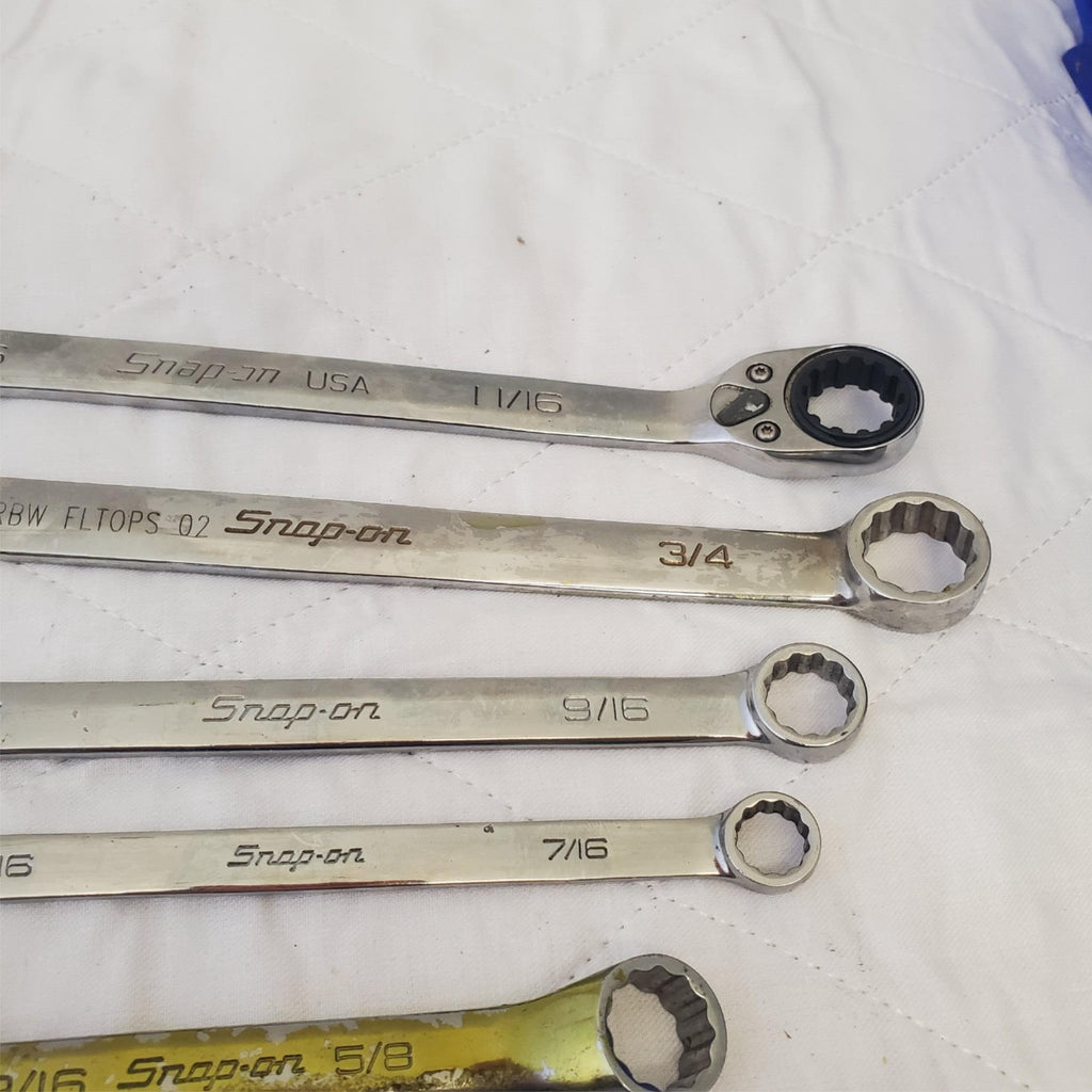 Lot of 7 Snap-On Combination Wrench & Double Box Offset Wrench LOT 494