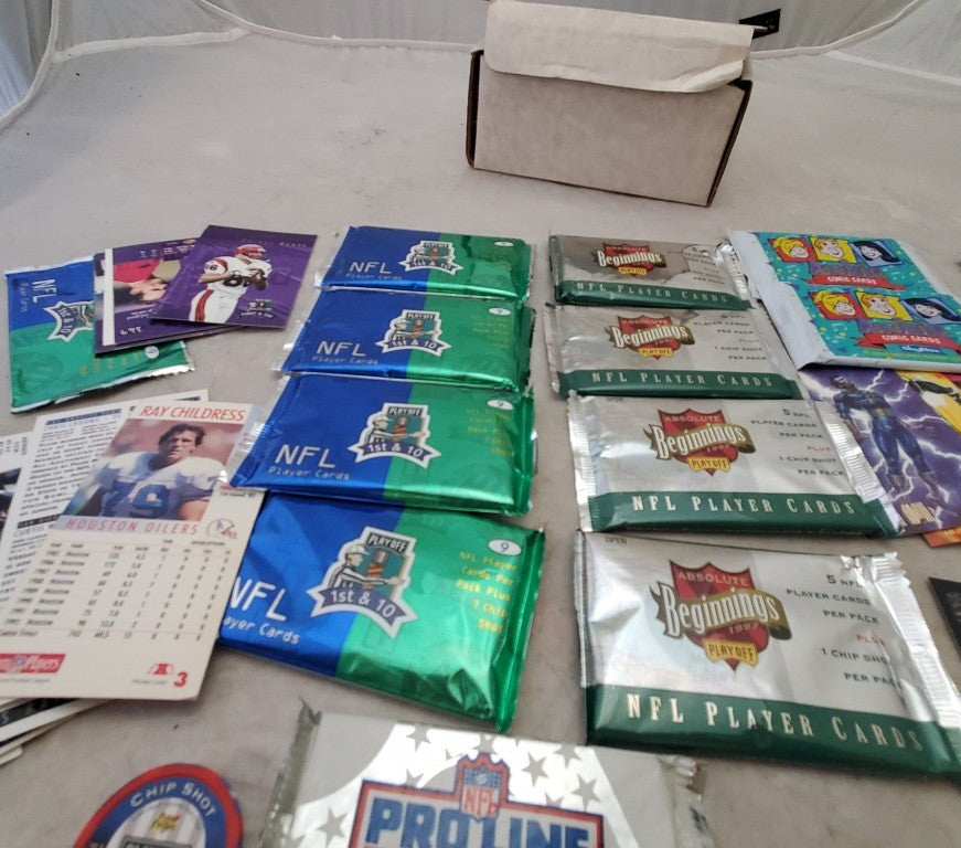 Vintage Lithophane LIGHT STAND Skybox Archie, Beginnings NFL and More Cards