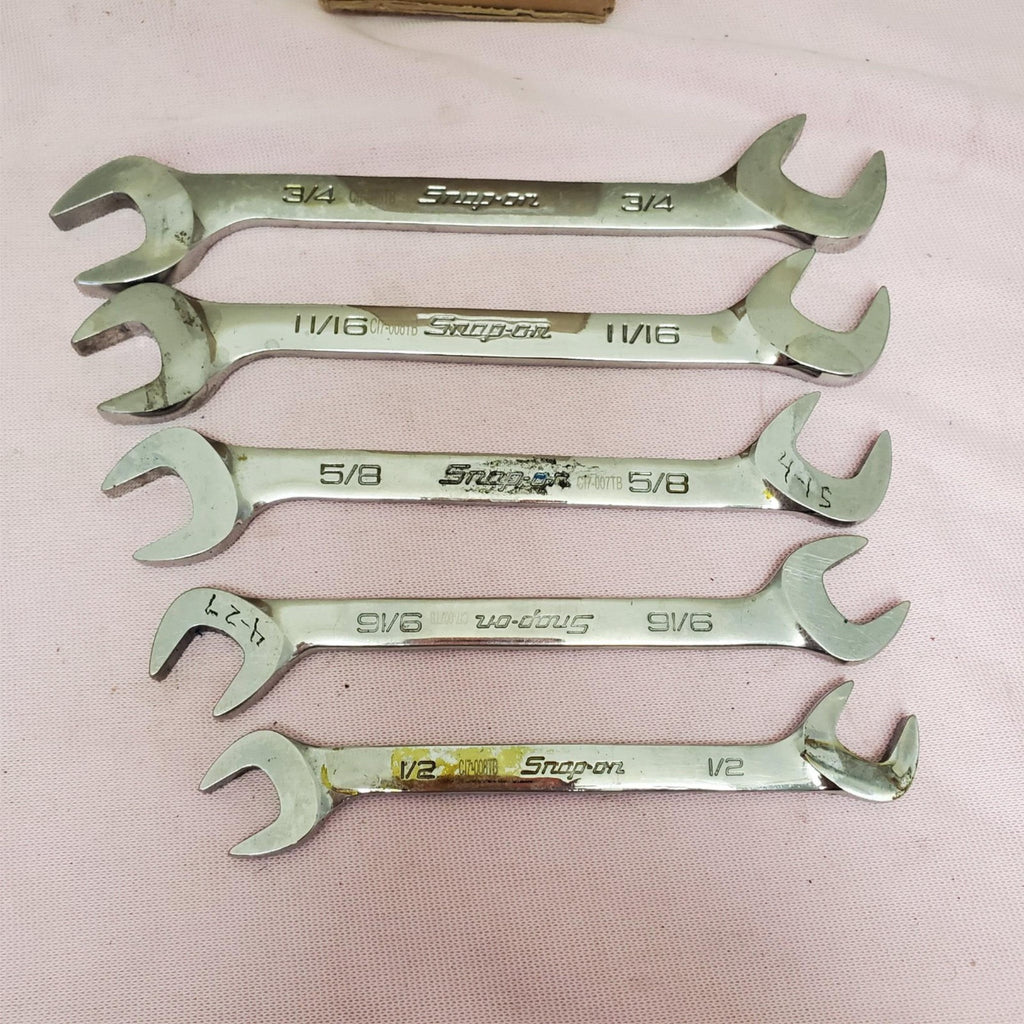 Lot of 5 Snap-on 4-Way Angle Head Open-End Wrench Set LOT- 767