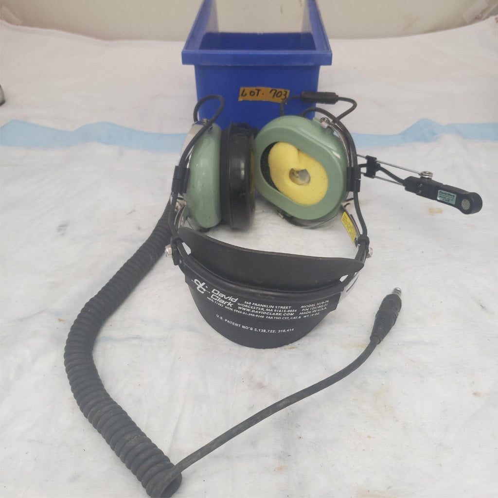 David Clark H10-76 Pilot Military Headset Made in Usa LOT-703