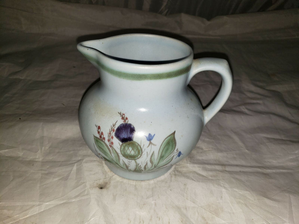 Buchan Thistleware Portobello Scotland Stoneware Hand Painted Pitcher Jug EUC