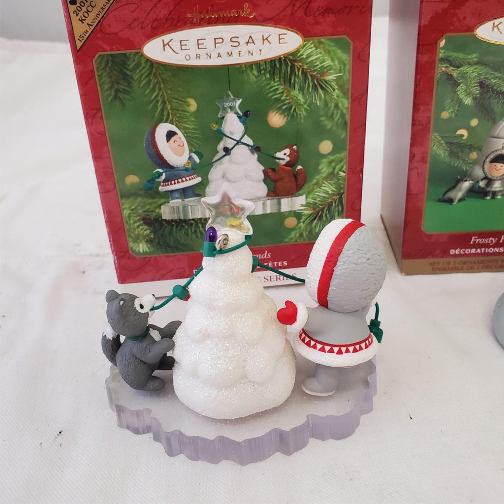 Set of 2 Hallmark Keepsake Ornament Frosty Friends #2