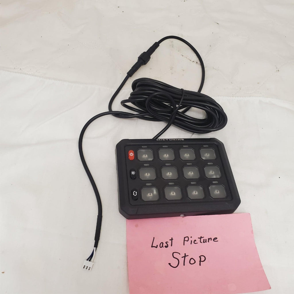 Mictuning 12 Gang Switch Panel Backlit Touch Control Pad for Car Truck UTV ATV