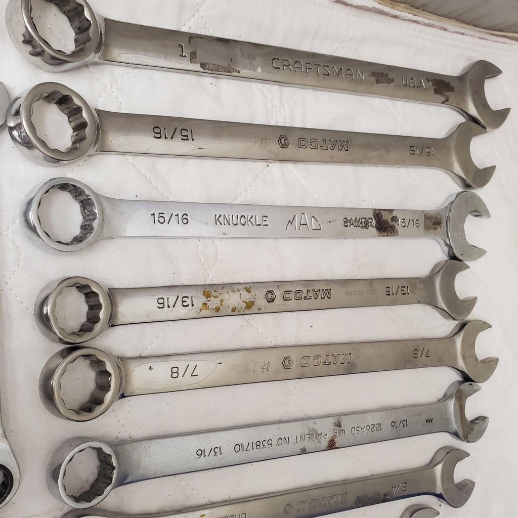 Lot of 49 Assorted Gearwrench Head Spanner, Ratcheting Wrench Set LOT-405