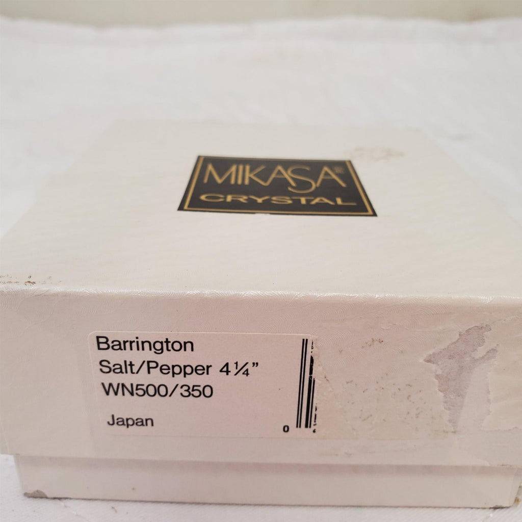 Mikasa Barrington Crystal Salt Pepper Shakers