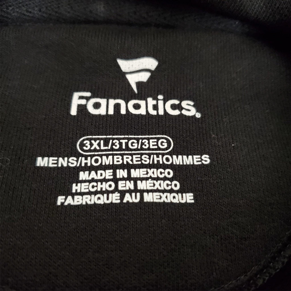 Fanatics Mens 3XL Black Pullover Hoodie 