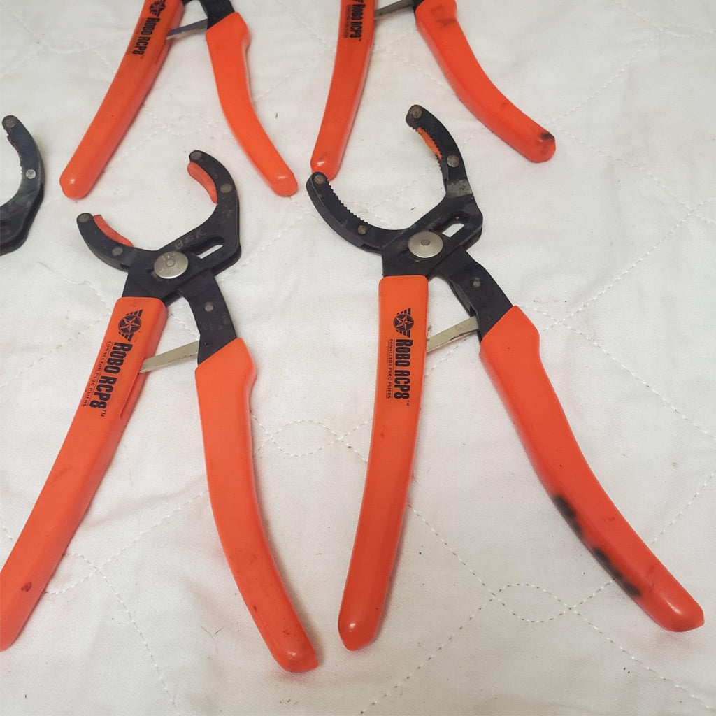 Lot of 5 ROBO Oil Filter Wrench Pliers LOT-196