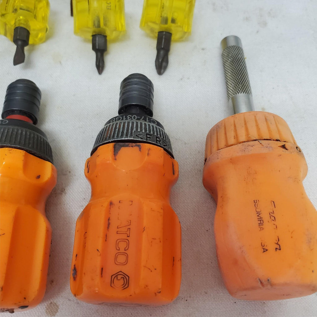 Lot of 19 Assorted Matco, Armstrong and Snap-on Stubby Screwdriver LOT-125