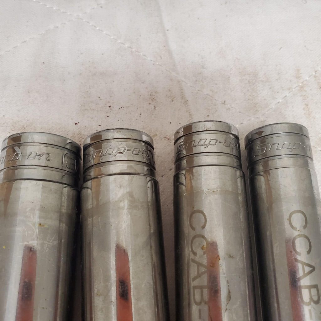 Lot of 8 Snap-on Deep  Chrome Socket Set CCAB3 LOT-AB-17