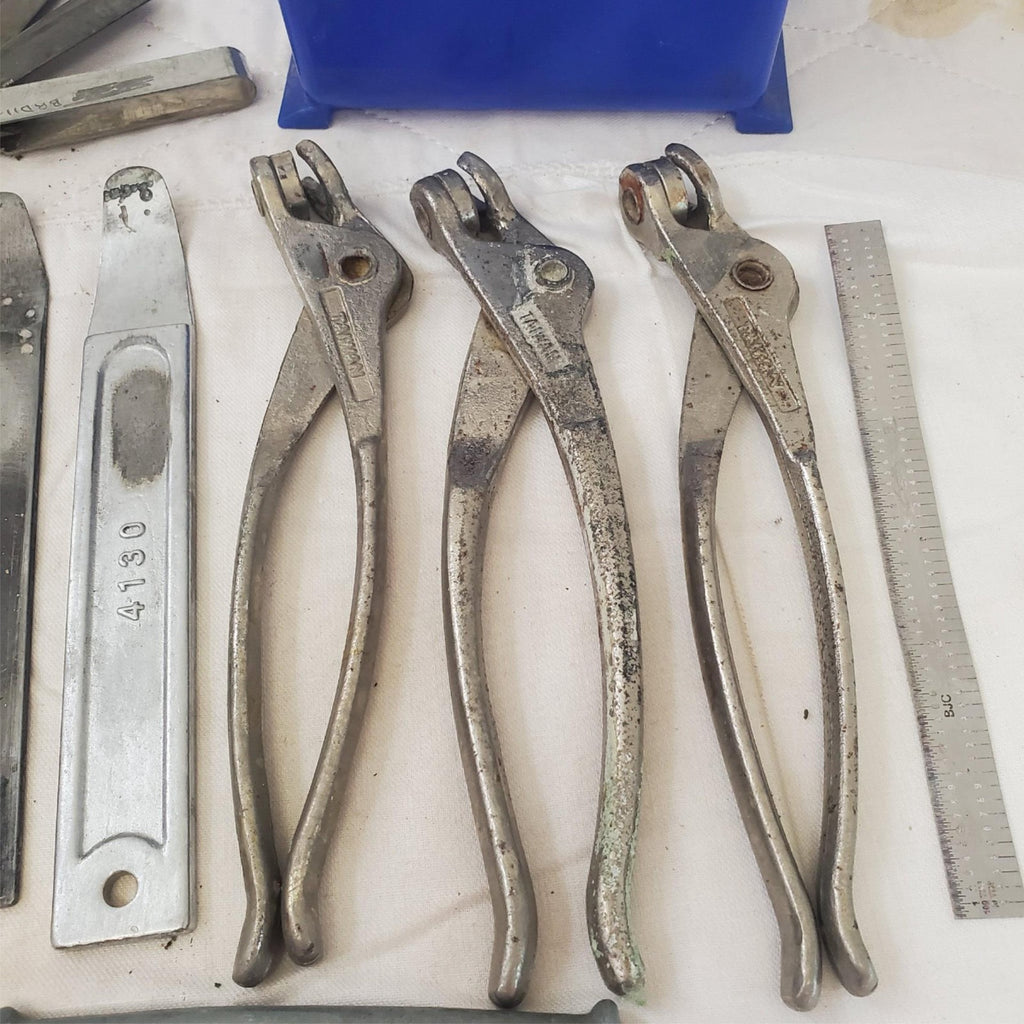 Lot of Wedgelock Pliers Measurment Tools Aviation Tool Sheet