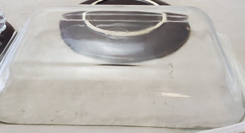 Hull Oven Proof Brown Drip Glaze Plate, Glass Bubble Design Plates & Baking Dish