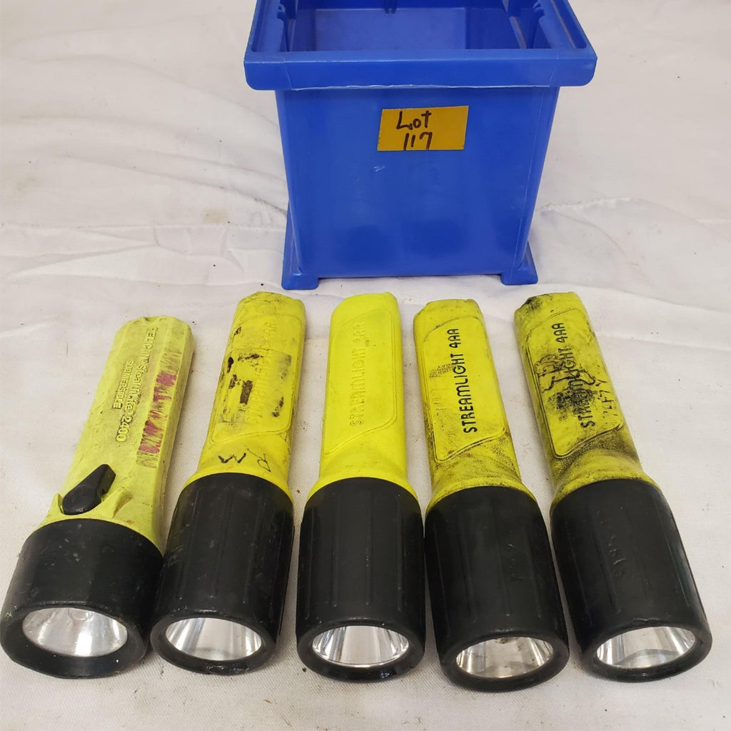Lot of 5 Streamlight Flashlight 4AA LED LOT-117