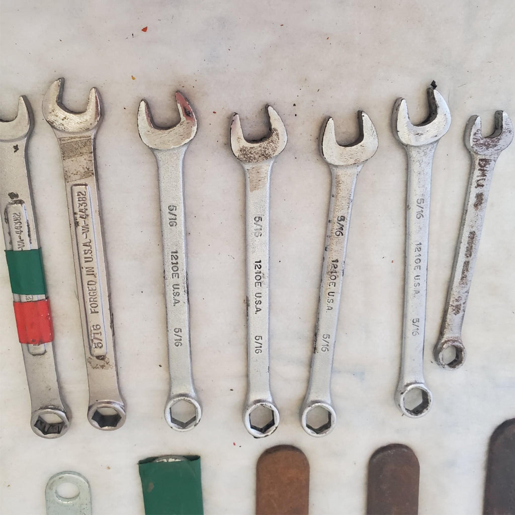 Lot of 20 Various Brand Assorted Size Wrenches Hand Tools LOT 357